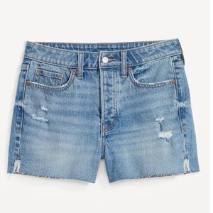 High-Waisted Button-Fly O.G. Ripped Jean Shorts for Women -- 3-inch inseam